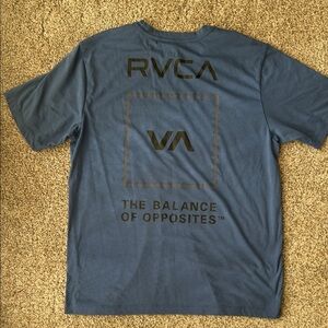 RVCA Blue Graphic Tee Athletic Leisure